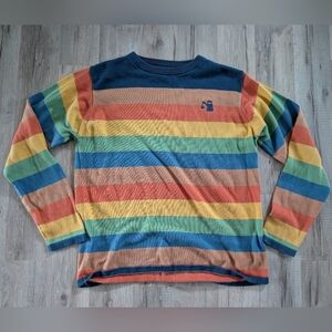 Kite Colorful Rainbow Striped Sweater With Digger, 10-11Y (X1)